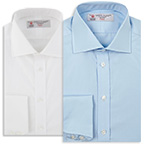 Turnbull Asser Dr No shirt bleu white