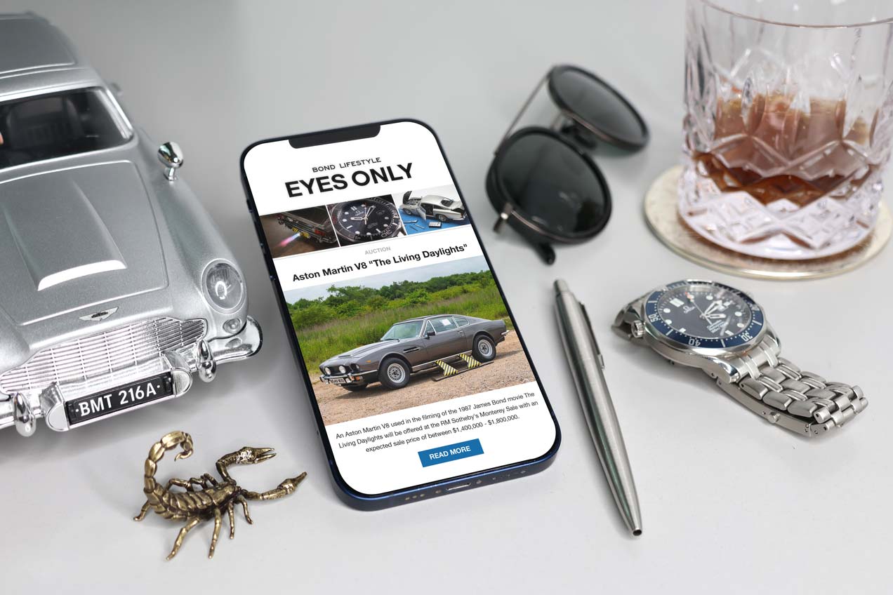 Bond Lifestyle EYES ONLY newsletter