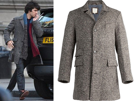 Billy Reid Astor coat Q Ben Wishaw SPECTRE