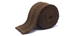 anthony sinclair mid brown knitted tie