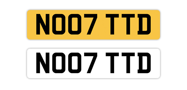 n007 ttd license plate registration for sale