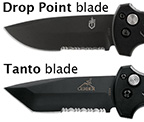 gerber 06 automatic tanto drop point comparison