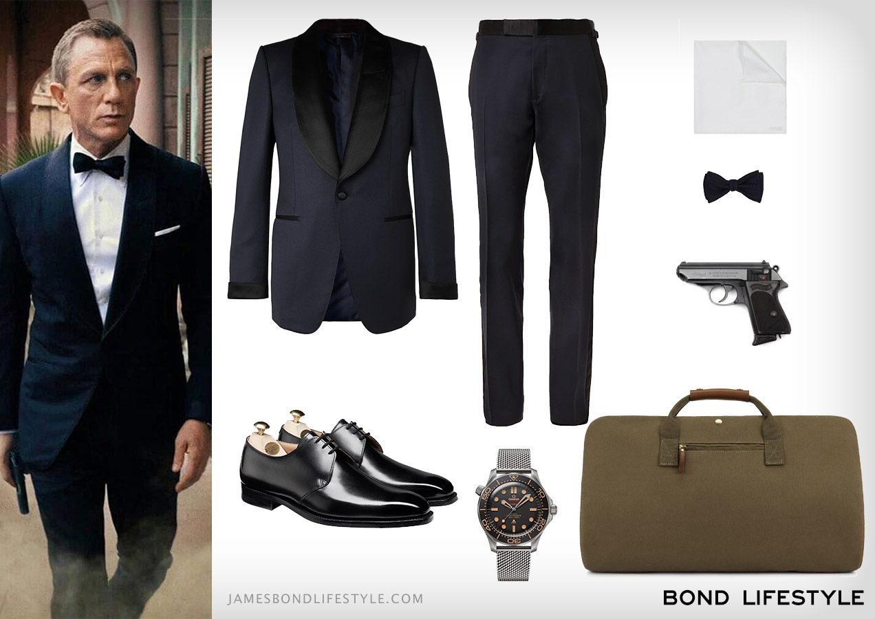 Tom Ford tuxedo outfit James Bond Daniel Craig No Time To Die