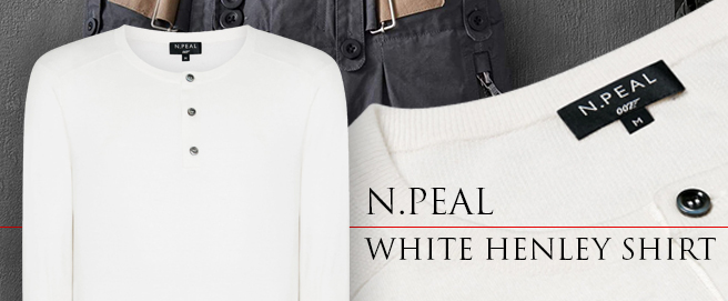 N.Peal White Henley HP