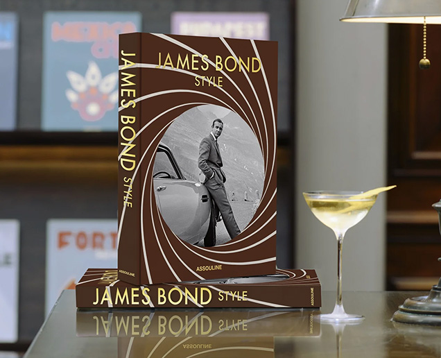 photo © Assouline The James Bond Style book by Assouline is a large format coffee table book celebrating the style of 007, with text by costume designer Lindy Hemming.