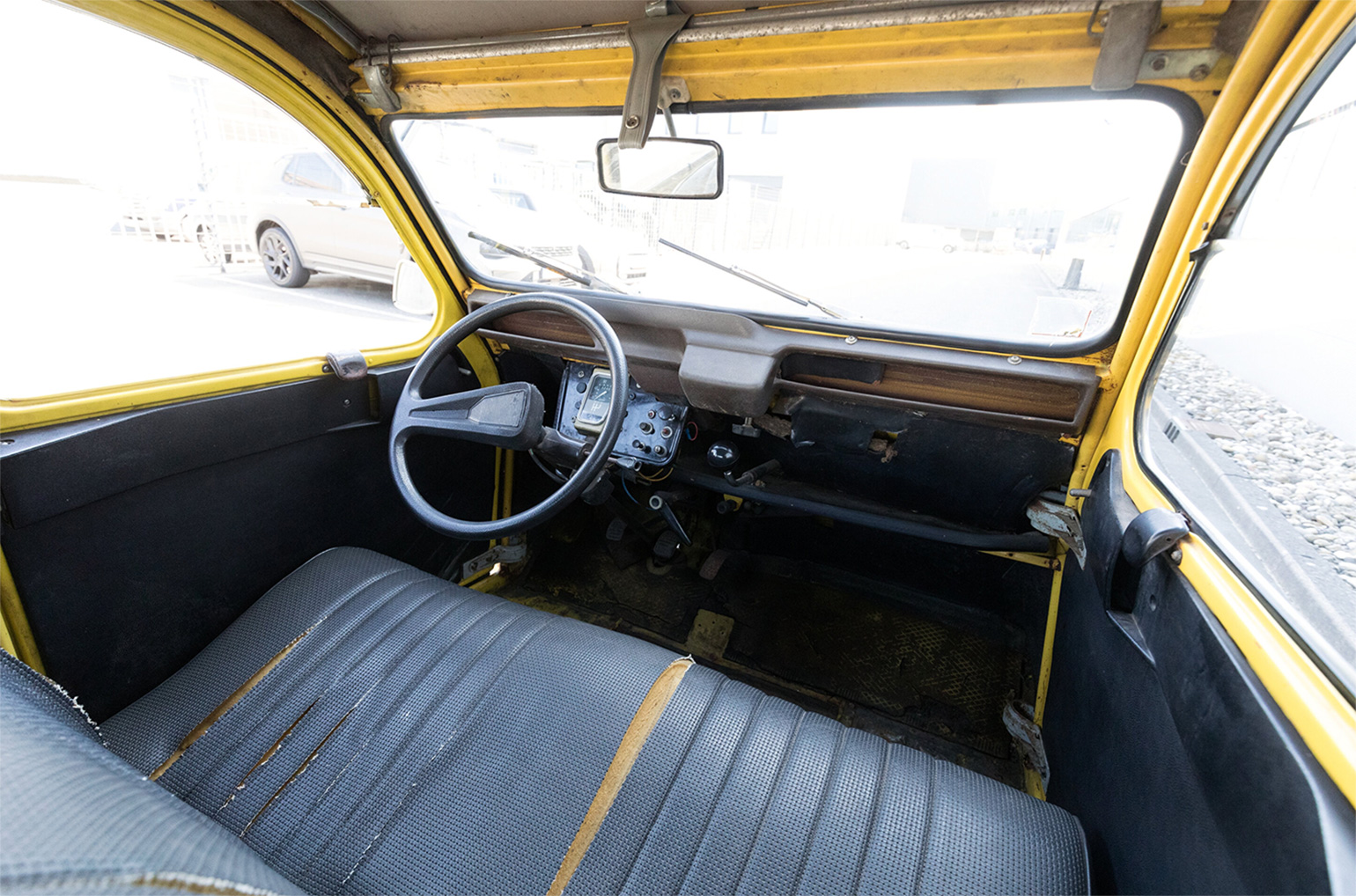 Citroen 2CV James Bond For Your Eyes Only Roger Moore auction Heritage interior