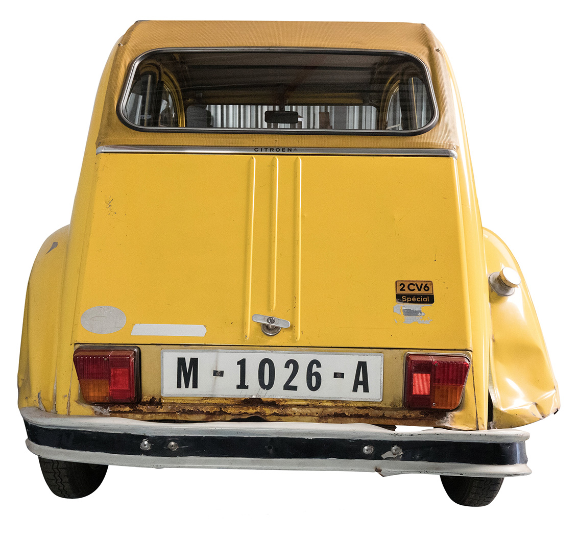 Citroen 2CV James Bond For Your Eyes Only Roger Moore auction Heritage back