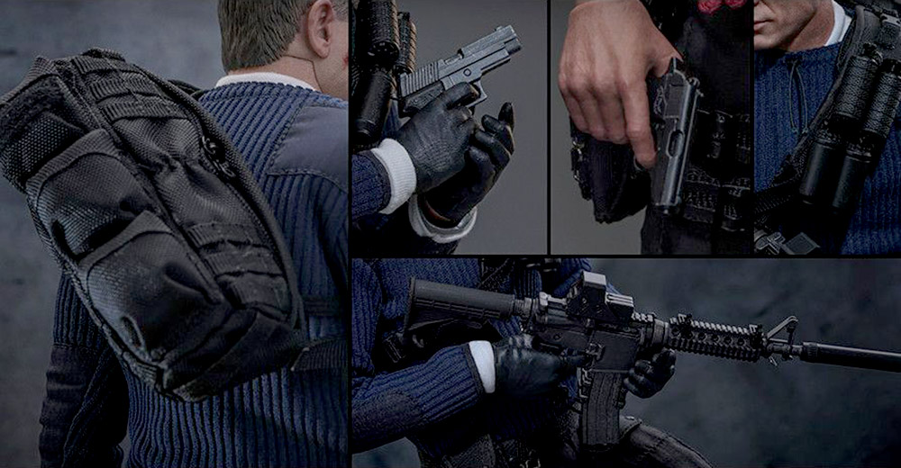 Hot Toys 1 6th scale Commando Outfit James Bond No Time To Die weapons