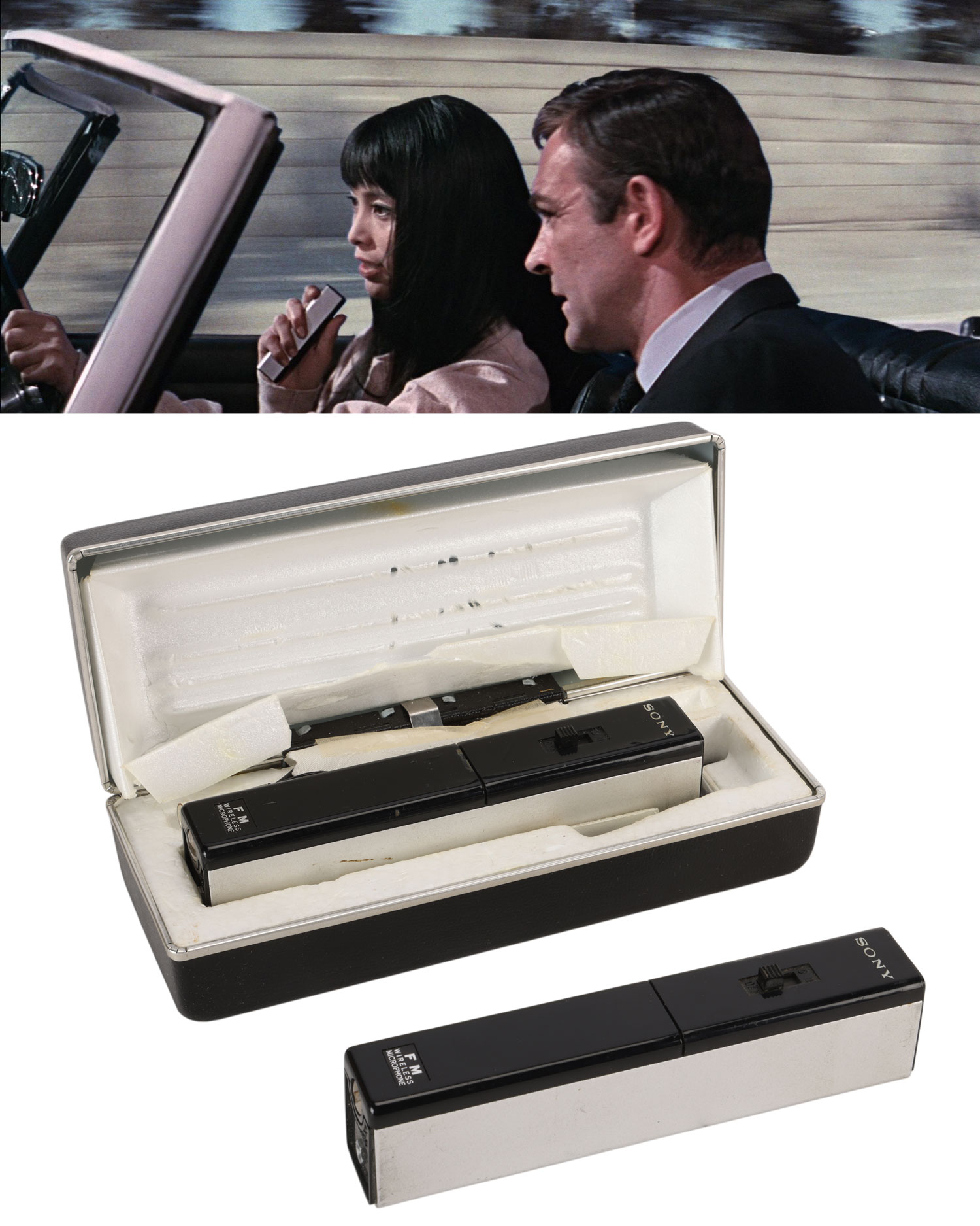 Lot 758 Sony CRT-20 FM Wireless Mics from Aki Akiko Wakabayashi Toyota 2000GT