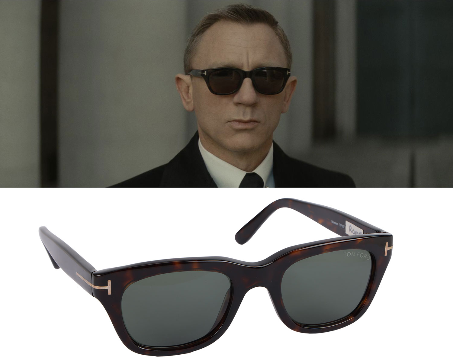 Lot 238 James Bond Daniel Craig Tom Ford Snowdon Sunglasses SPECTRE