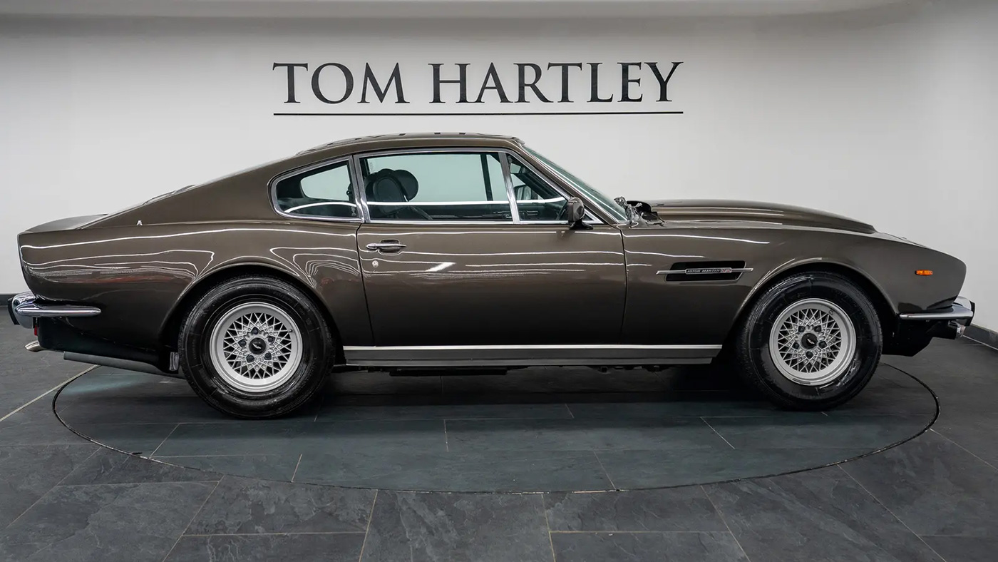 Tom Hartley Aston Martin V8 Vantage James Bond No Time To Die For Sale side
