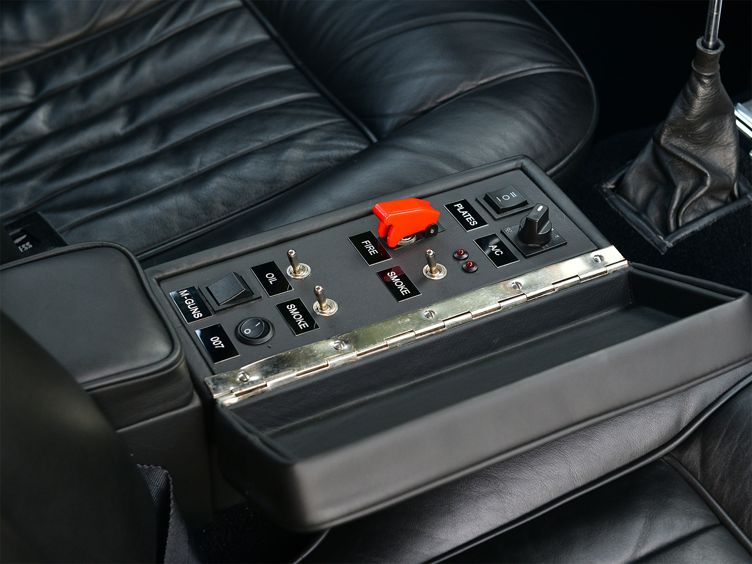 1964 Aston Martin DB5 with Goldfinger gadgets switch board