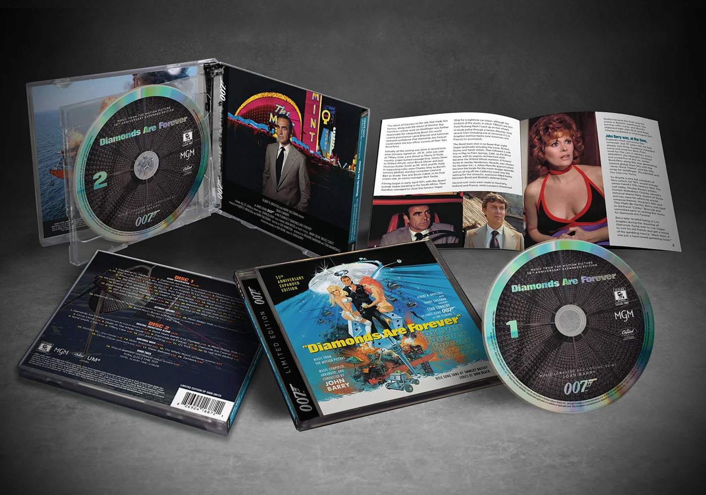 The James Bond Diamonds Are Forever Soundtrack Double CD Set 55th Anniversary Expanded Remastered Edition