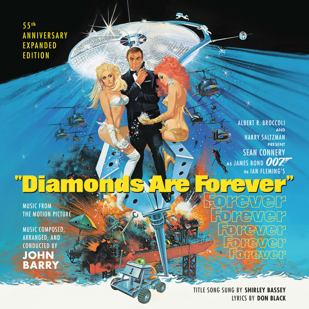 The James Bond Diamonds Are Forever Soundtrack Double CD Set - 55th Anniversary Expanded Remastered Edition cover