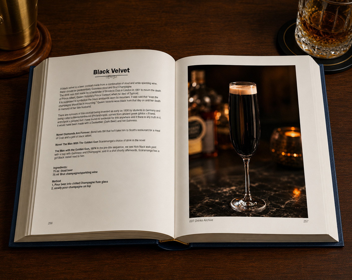 The 007 Drinks Archive by Chris Distin - Black Velvet Spread
