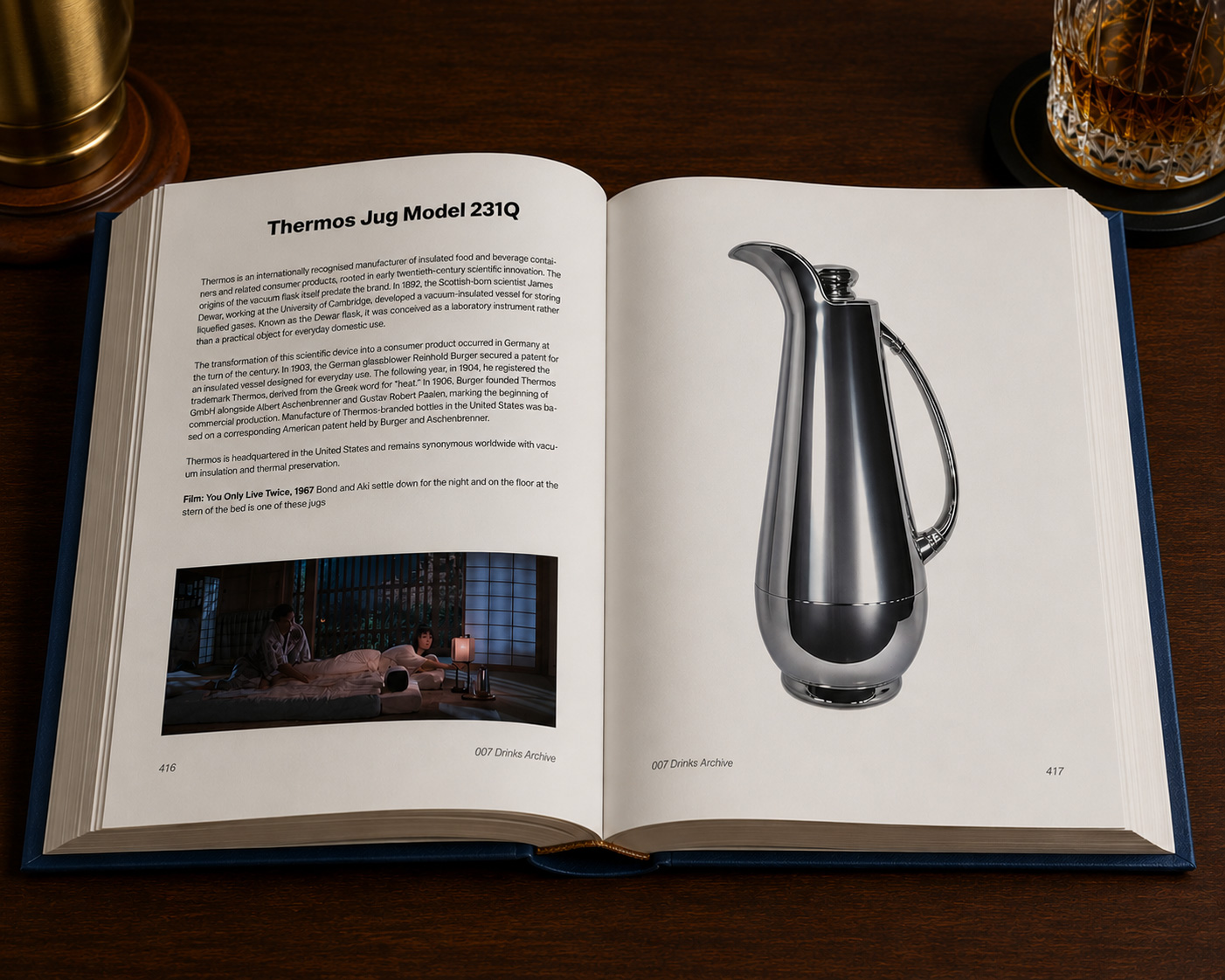 The 007 Drinks Archive by Chris Distin Jug spread