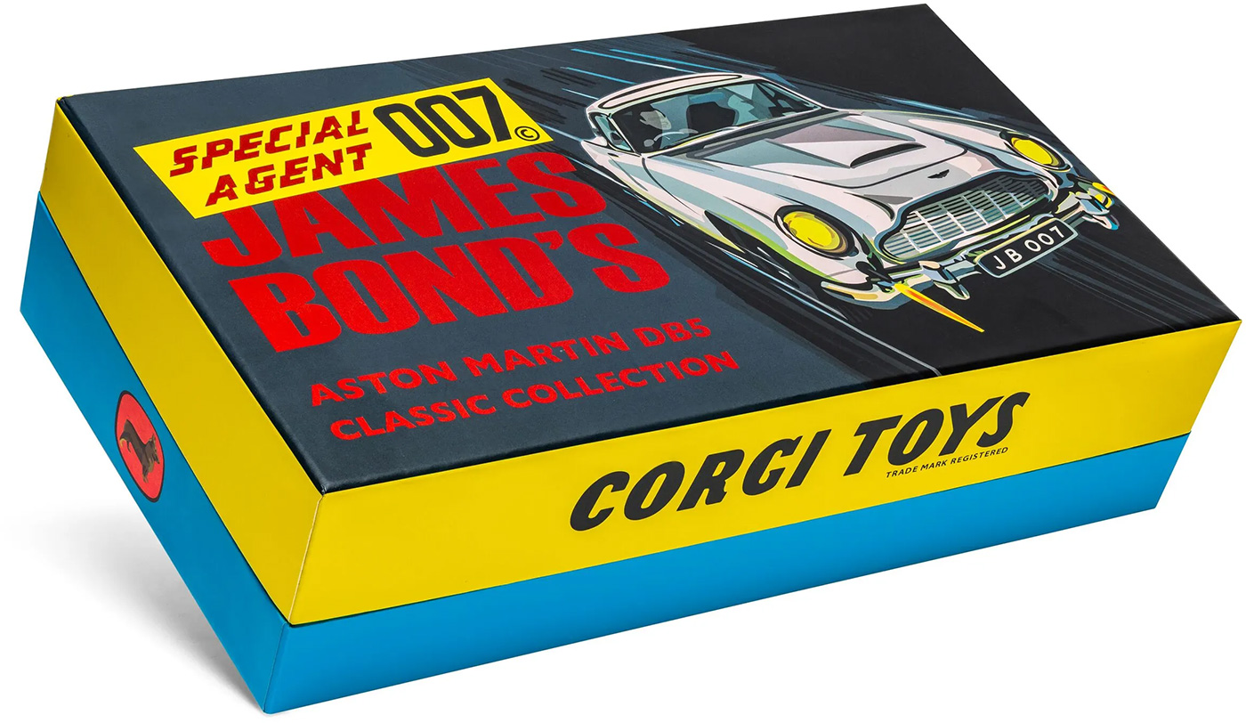 Corgi Celebrates 70th Anniversary with James Bond Aston Martin DB5 Triple Pack box