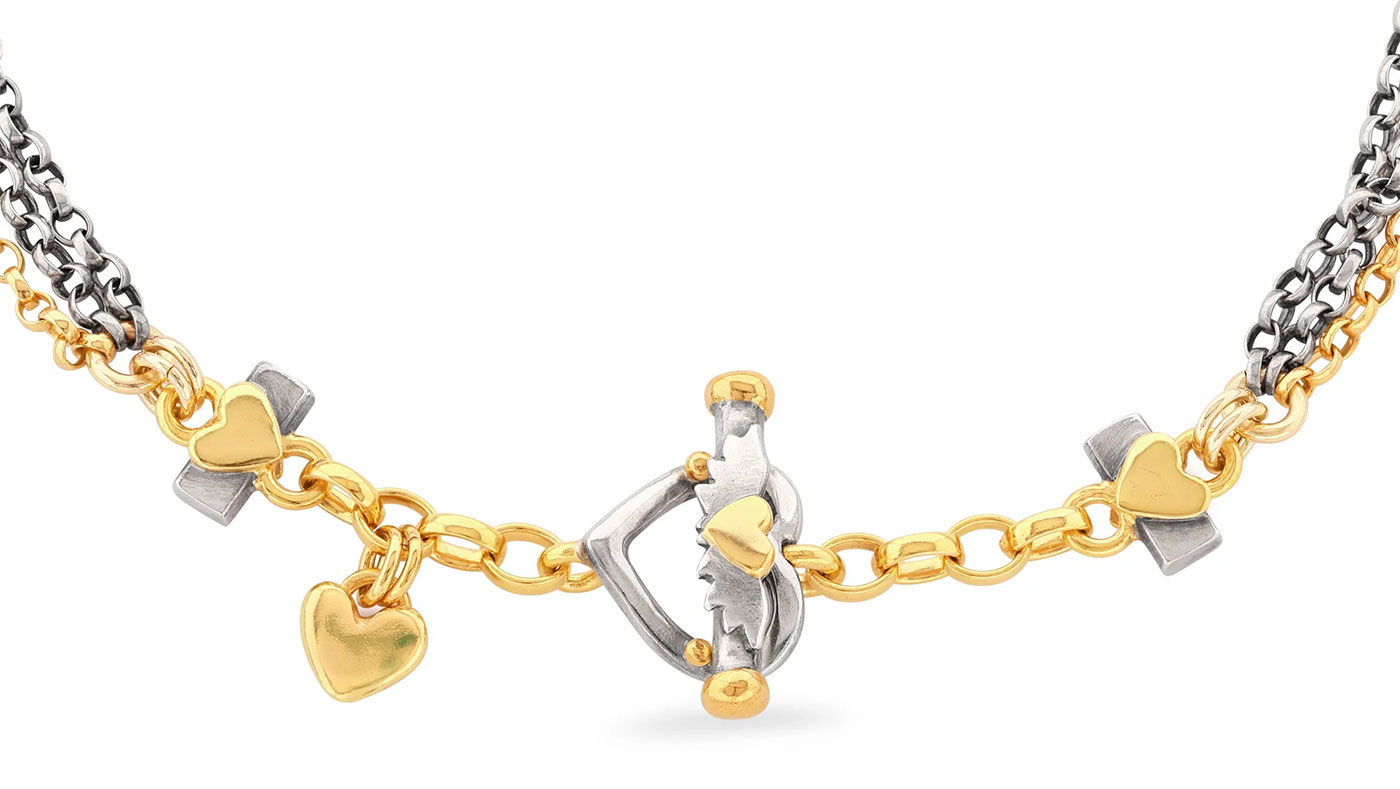 Limited Edition Anniversary Diamond Algerian Loveknot Necklace by Sophie Harley