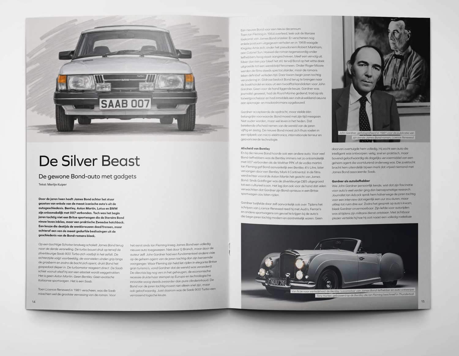 Bondesque Magazine #13 now available to order Saab Bond Connection story
