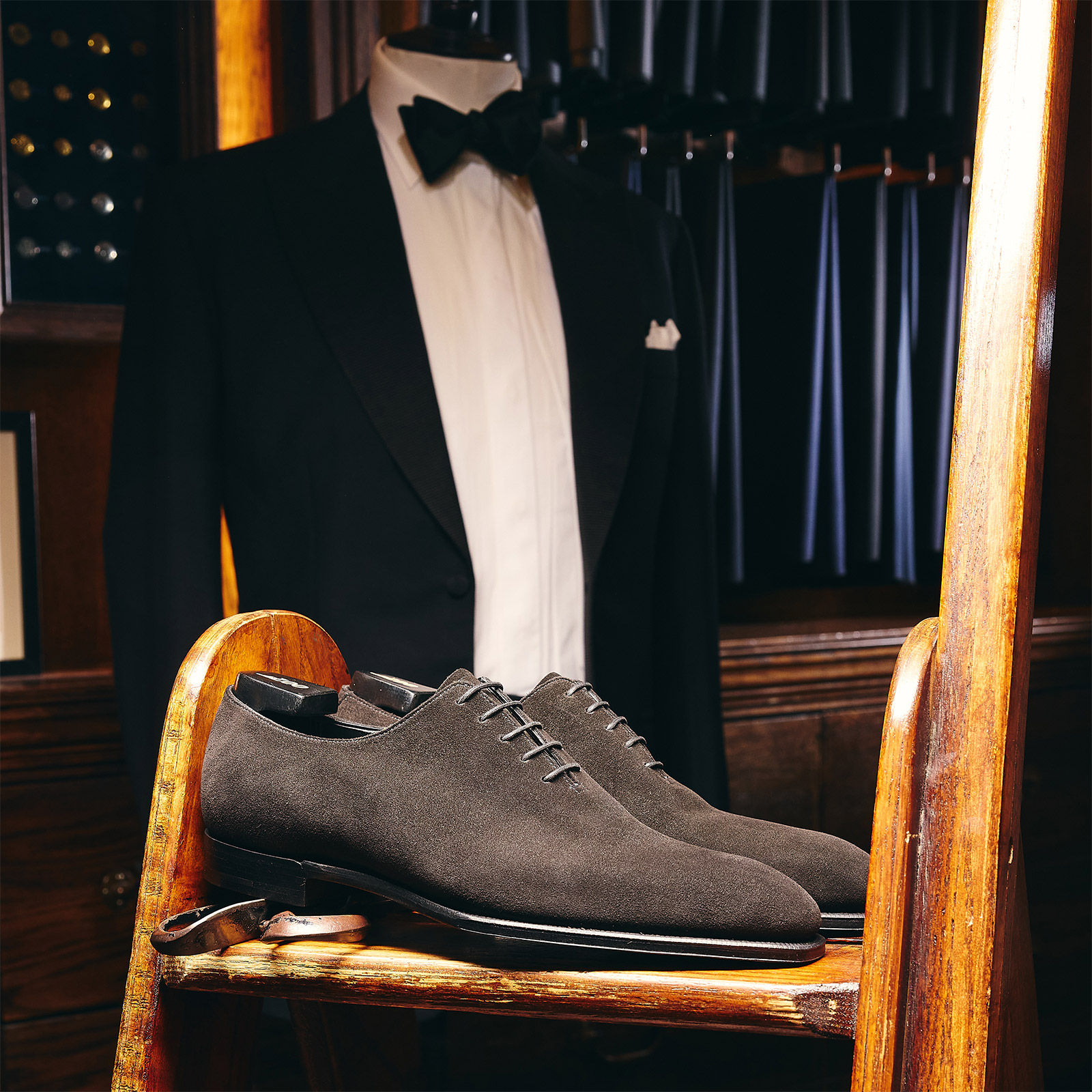 Crockett Jones Alex in Black Suede