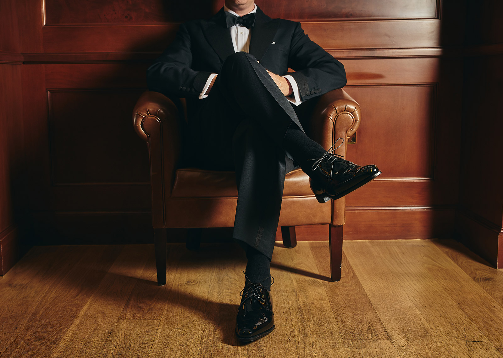 Crockett Jones Highbury dinner suit