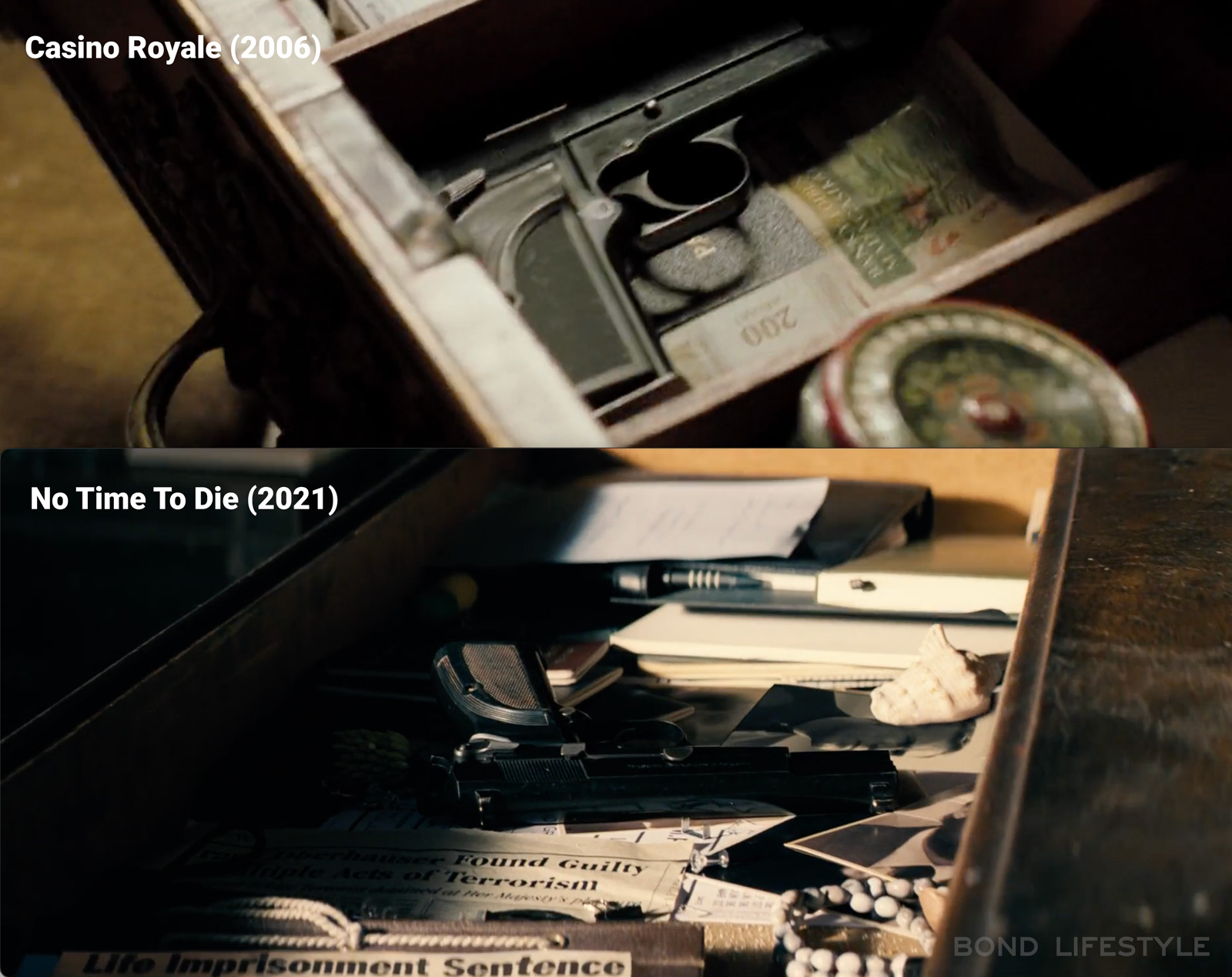 Browning Hi-Power in Casino Royale and No Time To Die