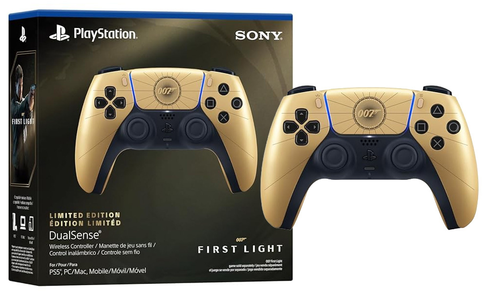 007 first light playstation controller gold