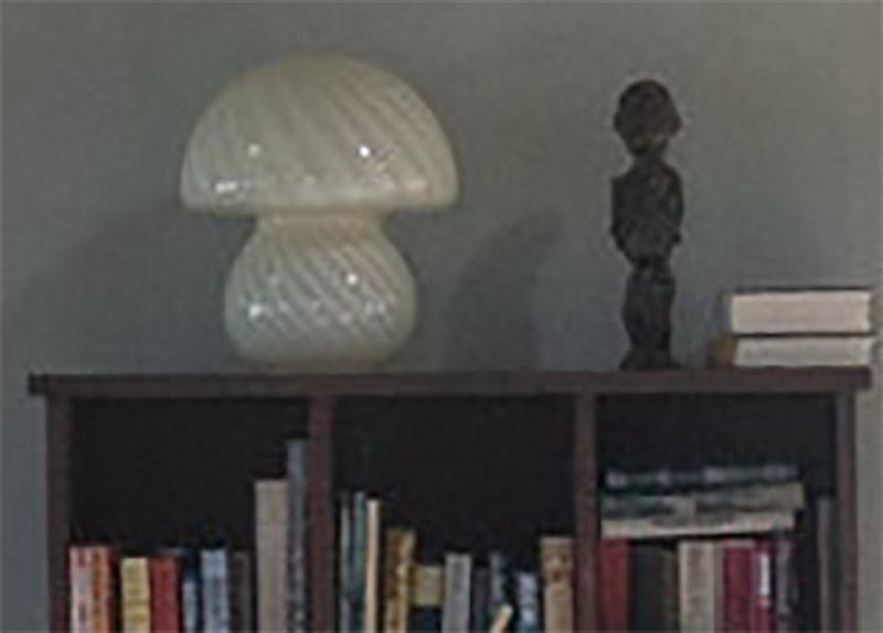 Vintage glass cheap mushroom lamp