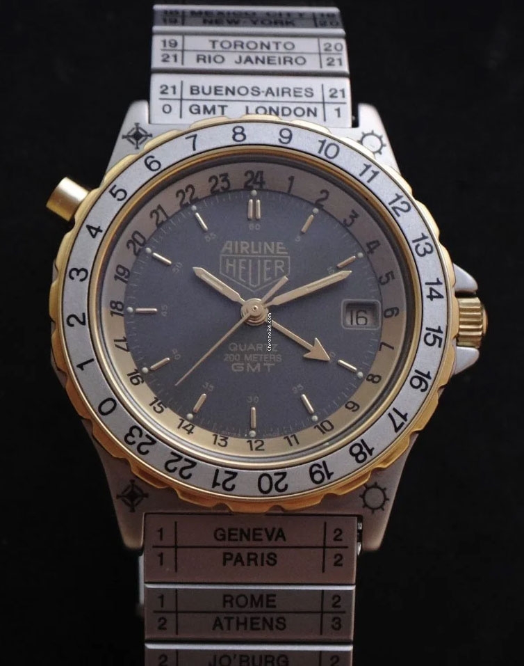 Heuer on sale airline gmt