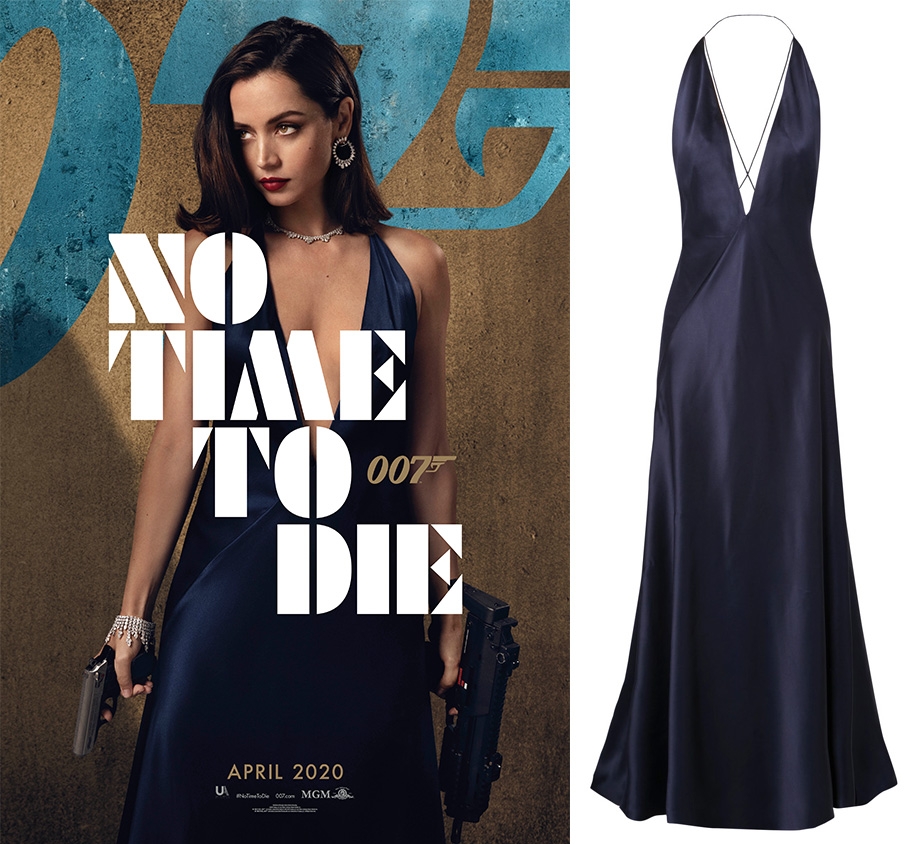 Michael lo sordo outlet silk satin gown
