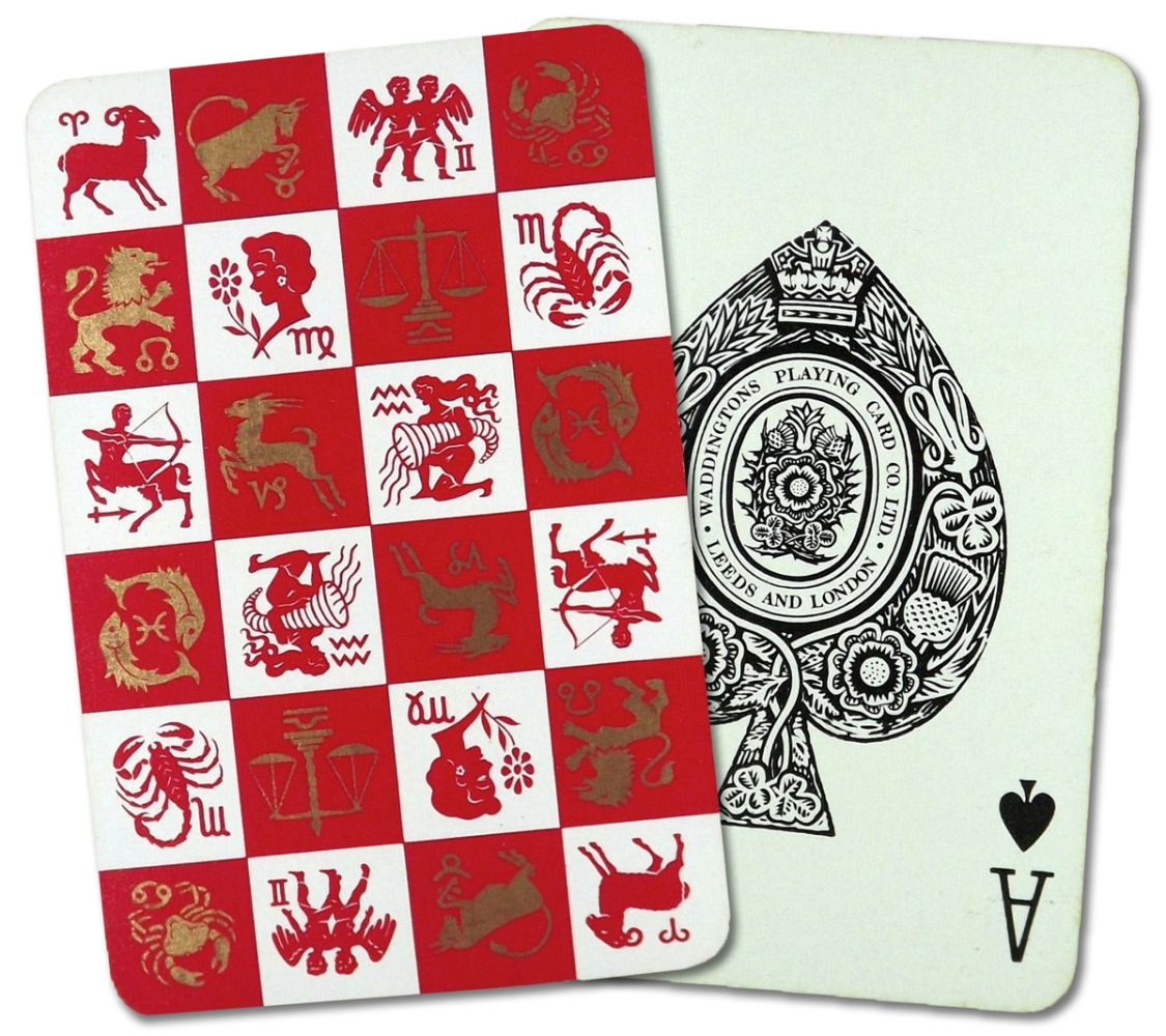 Waddingtons Zodiac Playing Cards Bond Lifestyle