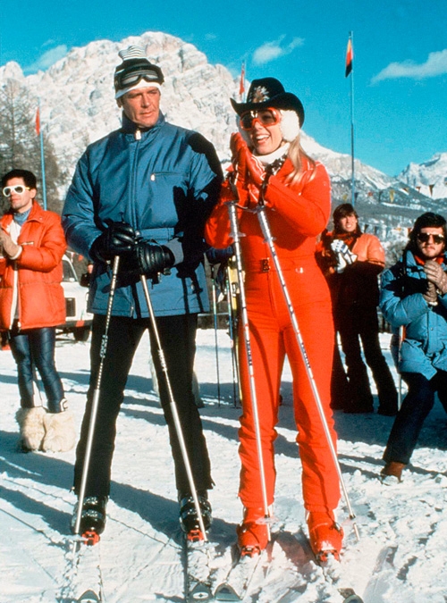 James Bond and Bibi Dahl wearing Bogner in For Your Eyes Only
