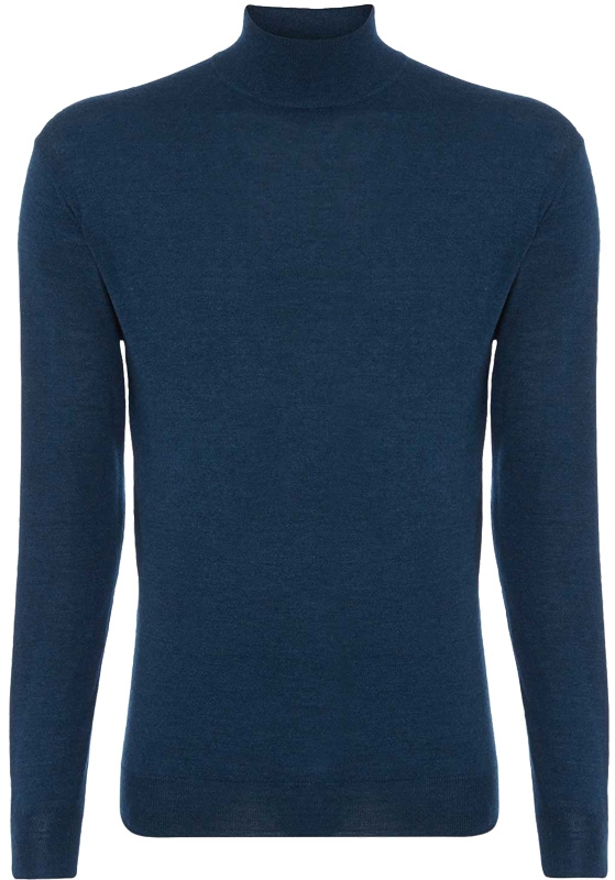 N.Peal Fine Gauge Mock Turtle Neck Bond Lifestyle