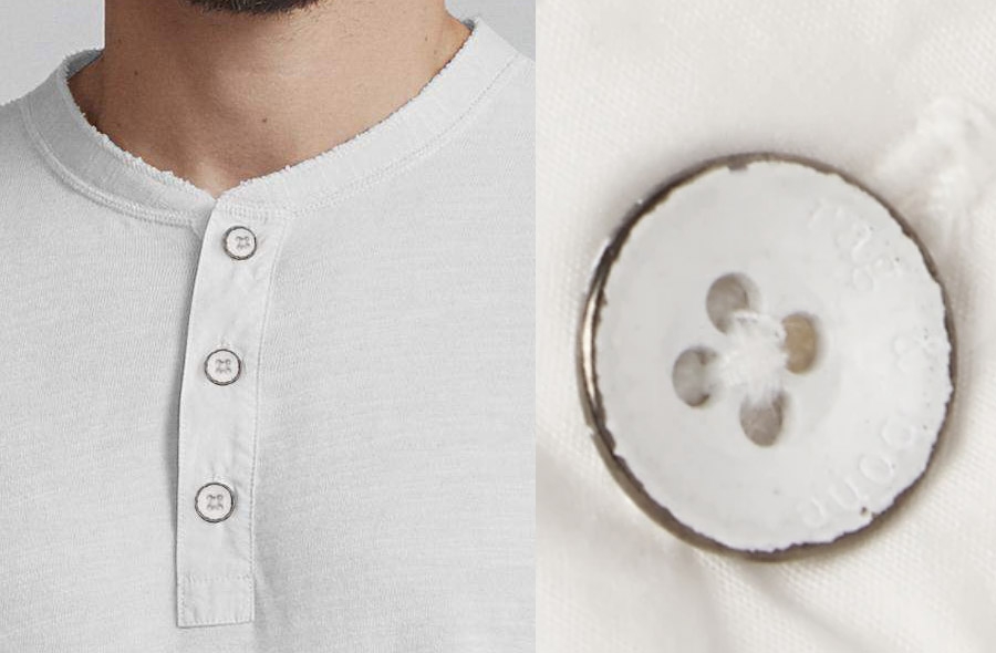 Henley shirt no buttons top