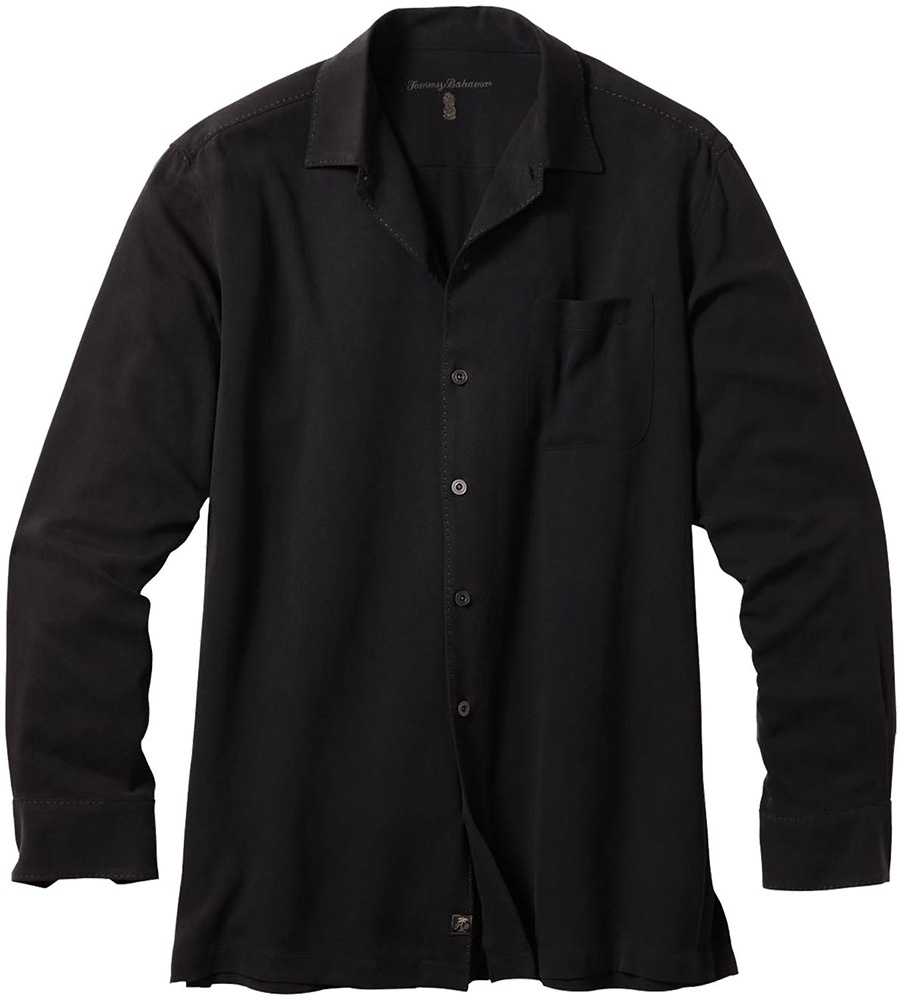 tommy bahama catalina twill shirt black 