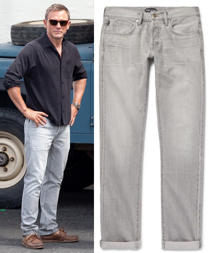 Fugtig to Ødelægge Tom Ford grey cotton jeans | Bond Lifestyle