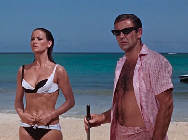 Sean Connery wears Cool-Ray Polaroid N135 sunglasses in the 1965 movie Thunderball.