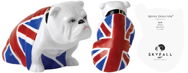 Royal Doulton Bulldogs Jack DD 007. This new edition of the classic bulldog statue has a limited edition 007 backstamp and specially printed box sleeve.