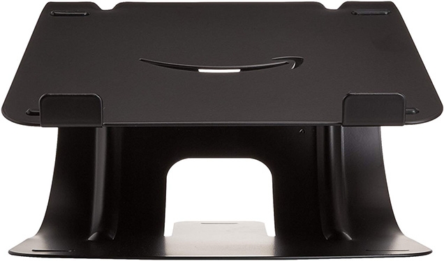 Amazon Basics Laptop Stand on Q's desk | Bond Lifestyle