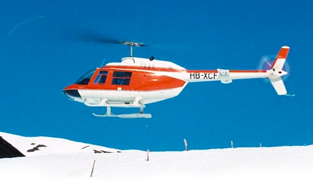 The first Bell 206 helicopter in a Bond film was an Agusta Bell 206B JetRanger that brings James Bond (disguised as Sir Hilary Bray) to the Piz Gloria mountain top hideout of Blofeld in On Her Majesty's Secret Service (1967).