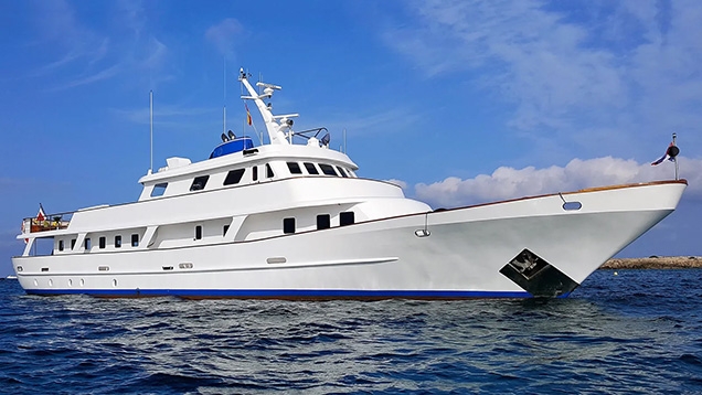 The 39-metre Trafalgar / Moonmaiden II Yacht was featured briefly in The Living Daylights