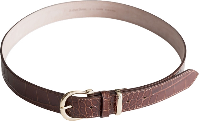 & Other Stories Croco Leather Belt