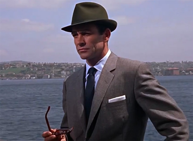 Sean Connery wears a Lock & Co. Trilby Hat in From Russia With Love.