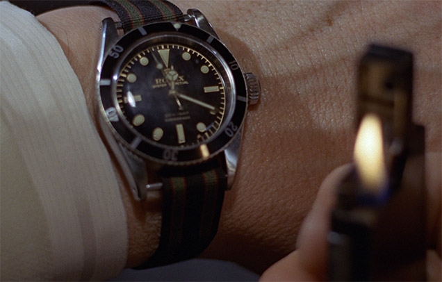 The Rolex Submariner worn by Sean Connery in Goldfinger