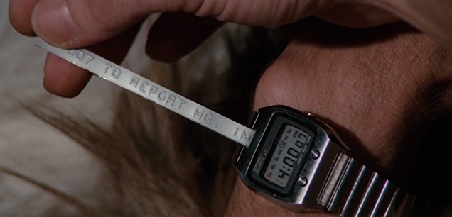James Bond received a message from HQ on his Seiko 0674 LC