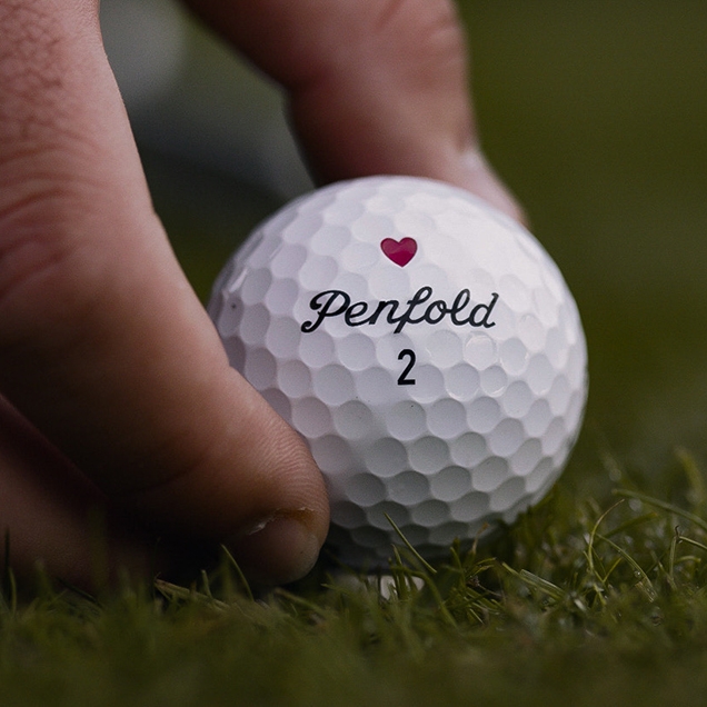 A new 2020 Penfold Hearts Golf Ball