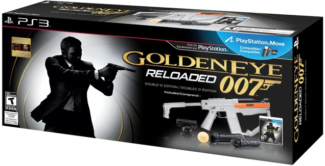 (above) Special Double 'O' Edition Bundle with GoldenEye game and PlayStation Move Sharp Shooter peripherals (USA only)