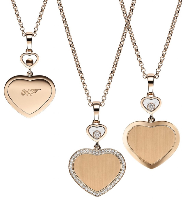 Chopard Happy Hearts – Golden Hearts Collection includes some 007 branded jewellery