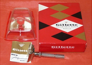 Gillette 1964 Slim Razor in original packaging