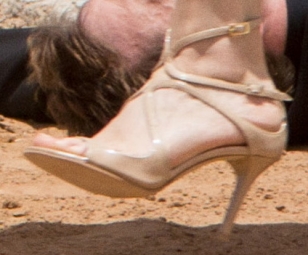 The Jimmy Choo sandals worn by Madeleine Swann in SPECTRE